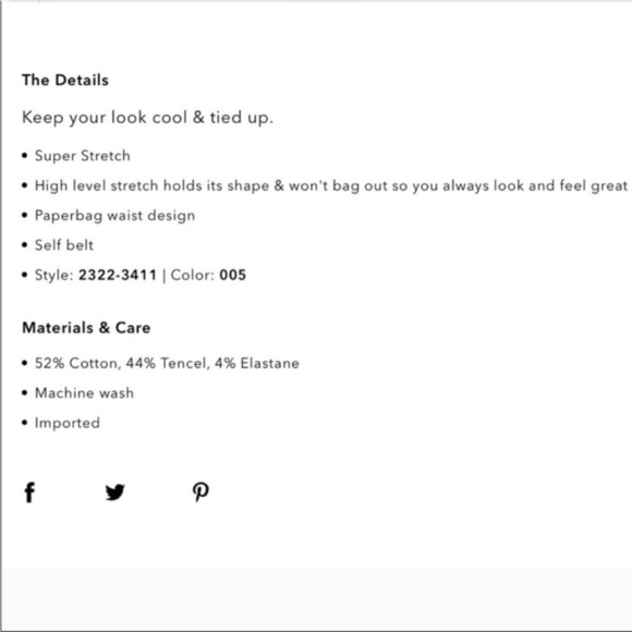 AMERICAN EAGLE Cropped High Waist Tied Waist Pants - Picture 10 of 11